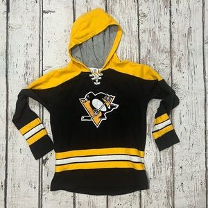 Kids Boys Pittsburgh Penguins NHL Hockey Stitched Hoodie Sweatshirt
